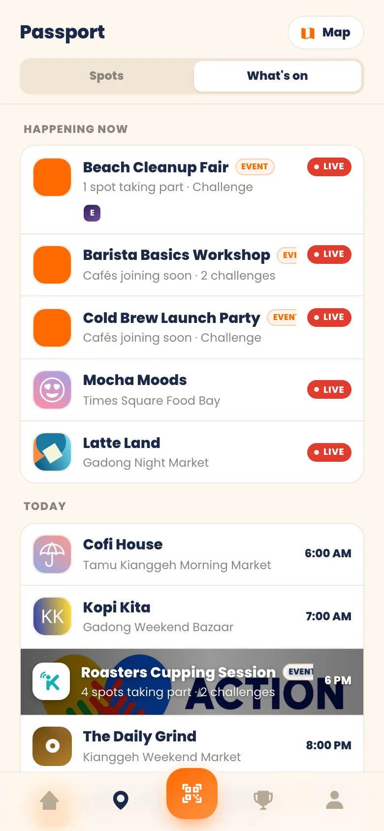 What's on — Chup events